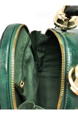 Magic Bags Steampunk bags Gothic bags - Clock Handbag with Real Clock green (medium)