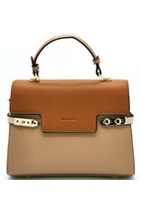 Tom & Eva Fashion bags - Tom & Eva Design Handbag Apricot-Brown