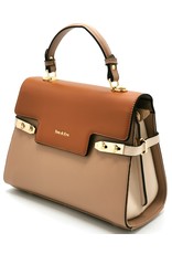 Tom & Eva Fashion bags - Tom & Eva Design Handbag Apricot-Brown