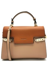 Tom & Eva Fashion bags - Tom & Eva Design Handbag Apricot-Brown