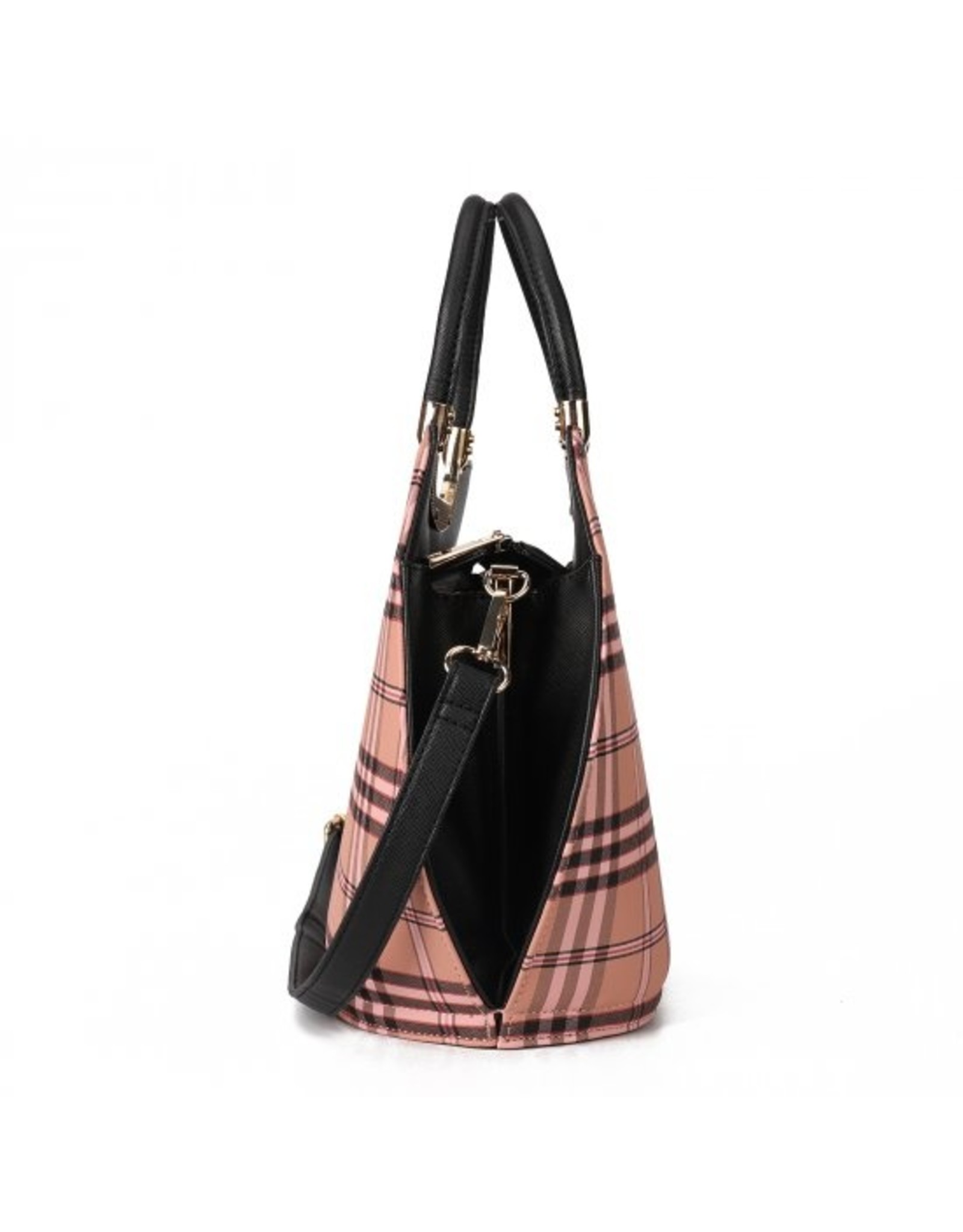 Trukado Fashion bags - Modious Handbag with Free Purse Checkered pattern