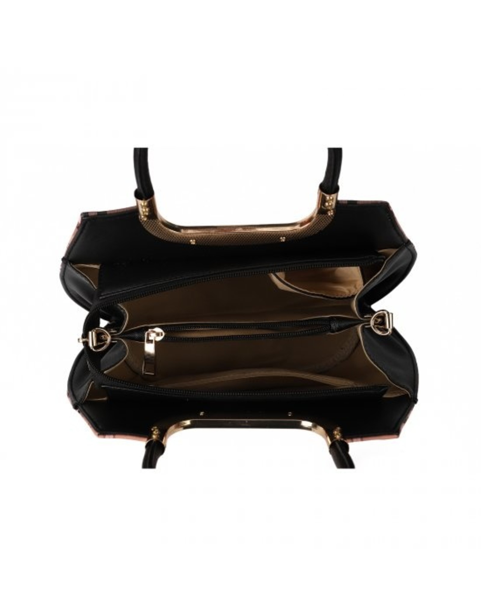 Trukado Fashion bags - Modious Handbag with Free Purse Checkered pattern