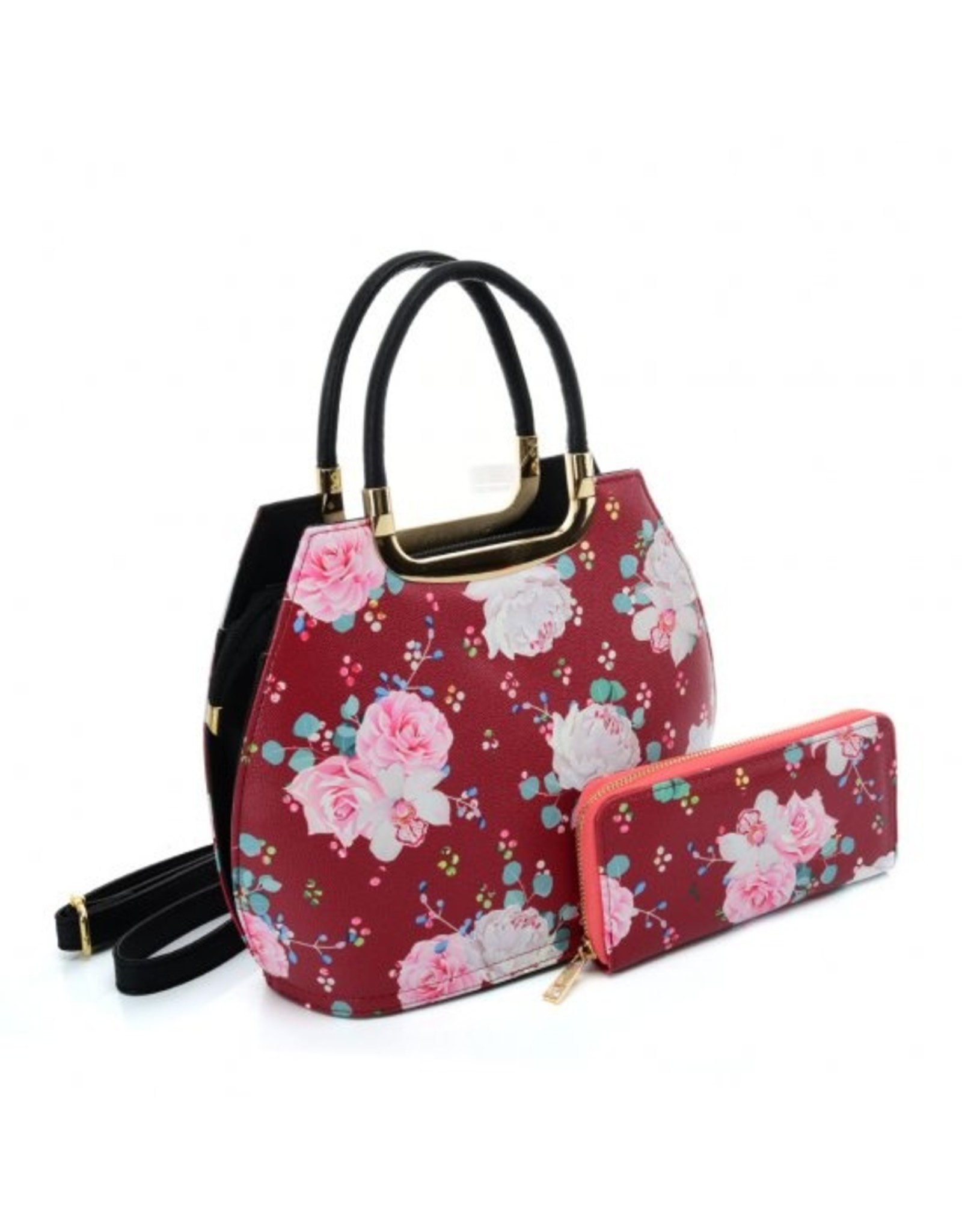 Trukado Fashion bags - Handbag with flowers Vintage Roses red