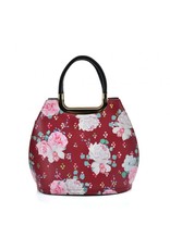 Trukado Modieuze tassen - Handtas met bloemen Vintage Roses rood