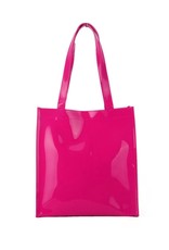 Trukado Fashion bags - Tote Bag with Bow and Zipper Fuchsia Patent