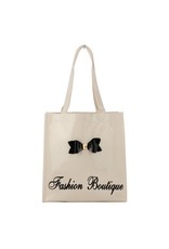 Trukado Fashion bags - Tote bag  with Bow and Zipper Beige Patent