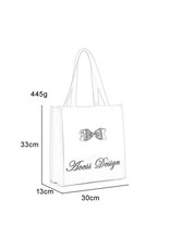 Trukado Modieuze tassen - Shopper met Strik en Ritssluiting Beige Lak