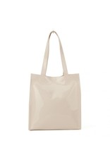 Trukado Fashion bags - Tote bag  with Bow and Zipper Beige Patent