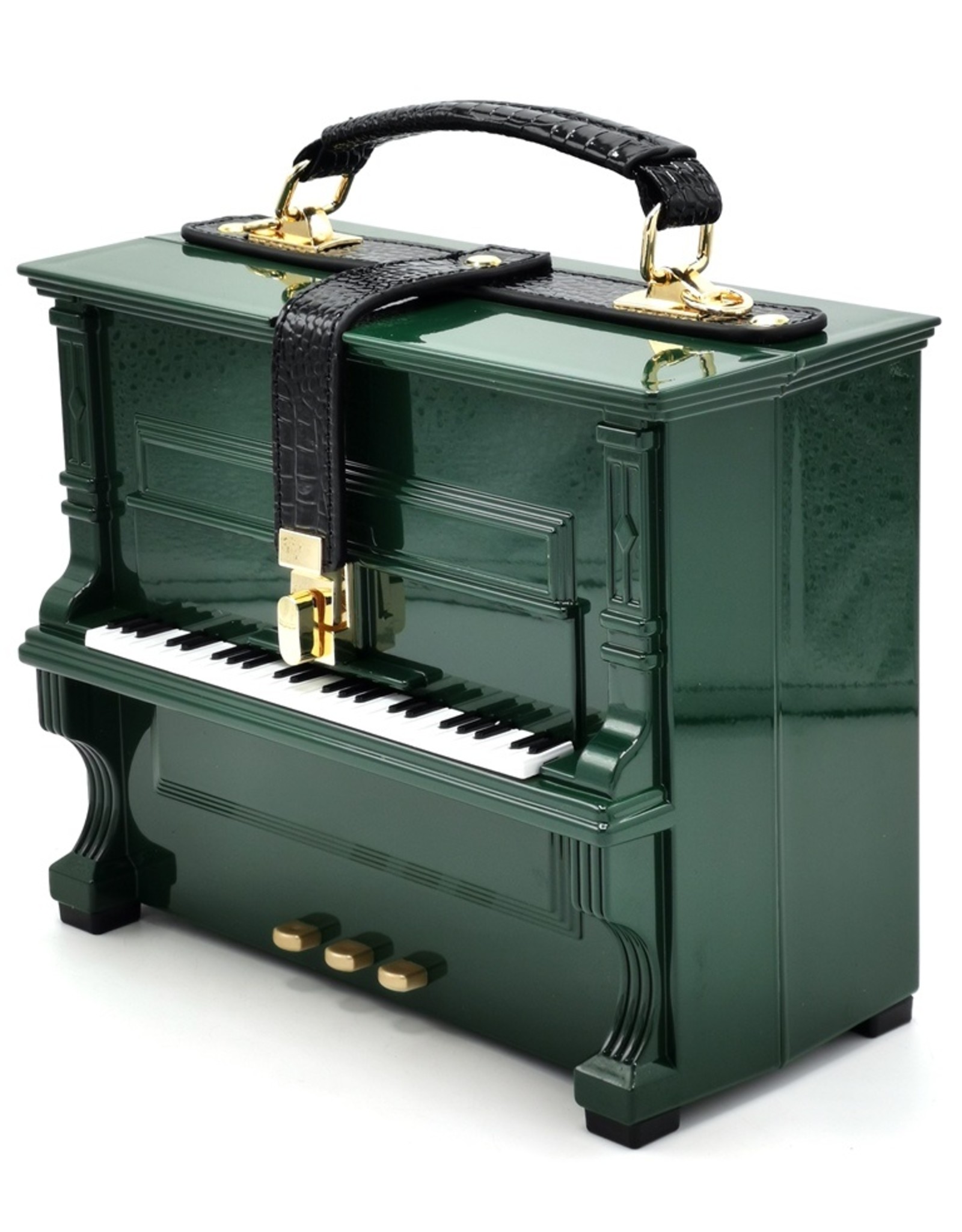 Magic Bags Fantasy bags and wallets - Piano Handbag shaped like Real Piano green