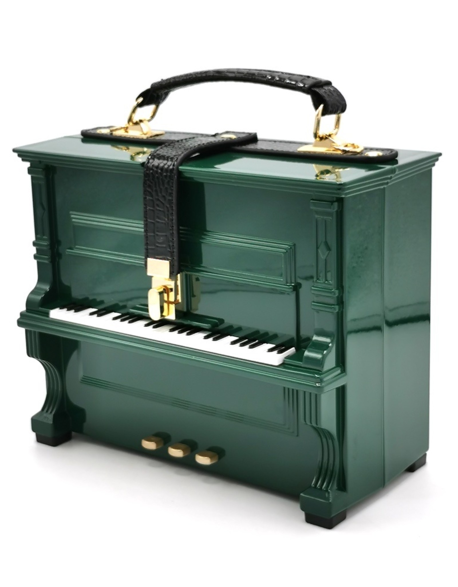 Magic Bags Fantasy tassen en portemonnees - Piano Handtas in de vorm van Echte Piano groen