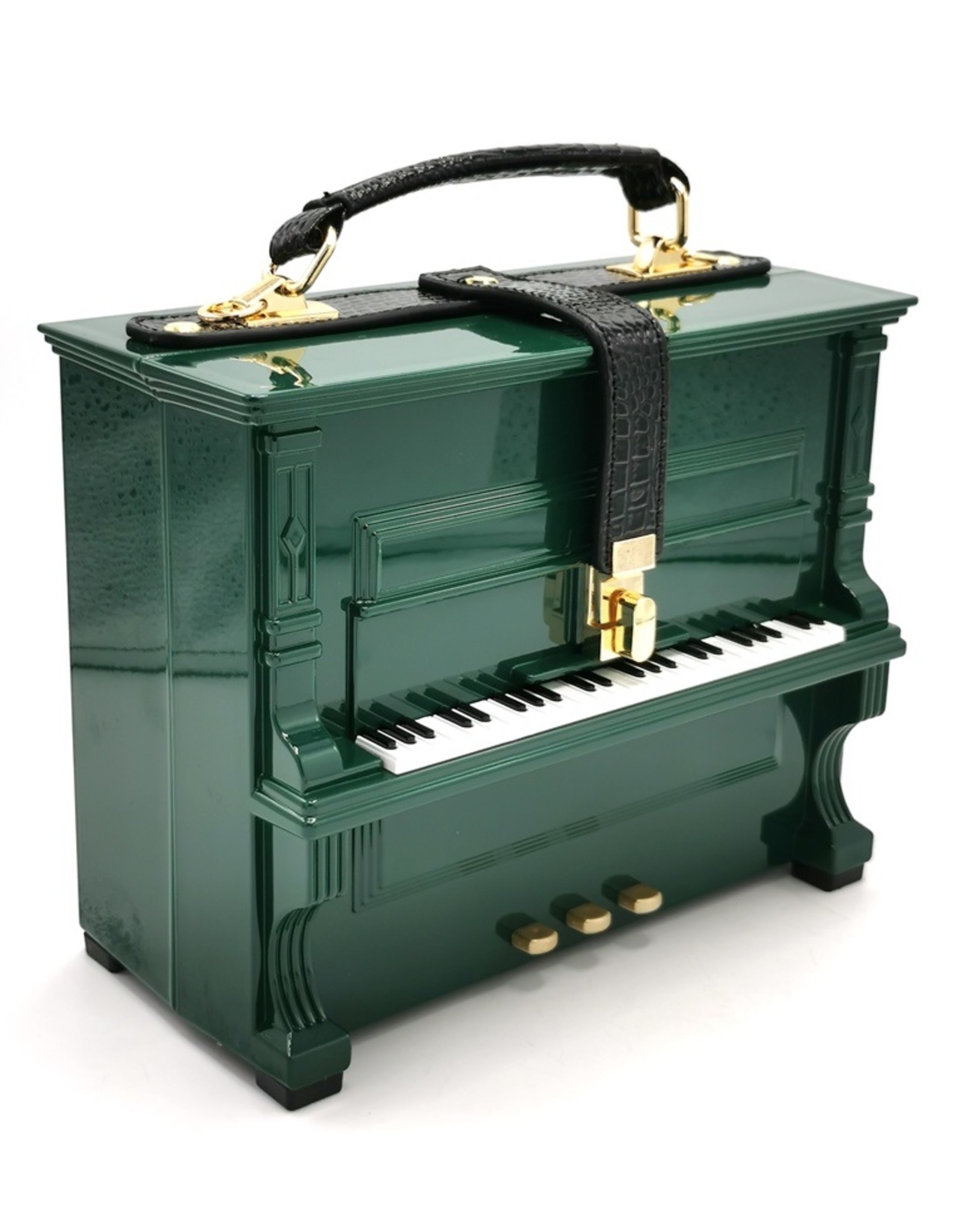 Magic Bags Fantasy bags and wallets - Piano Handbag shaped like Real Piano green