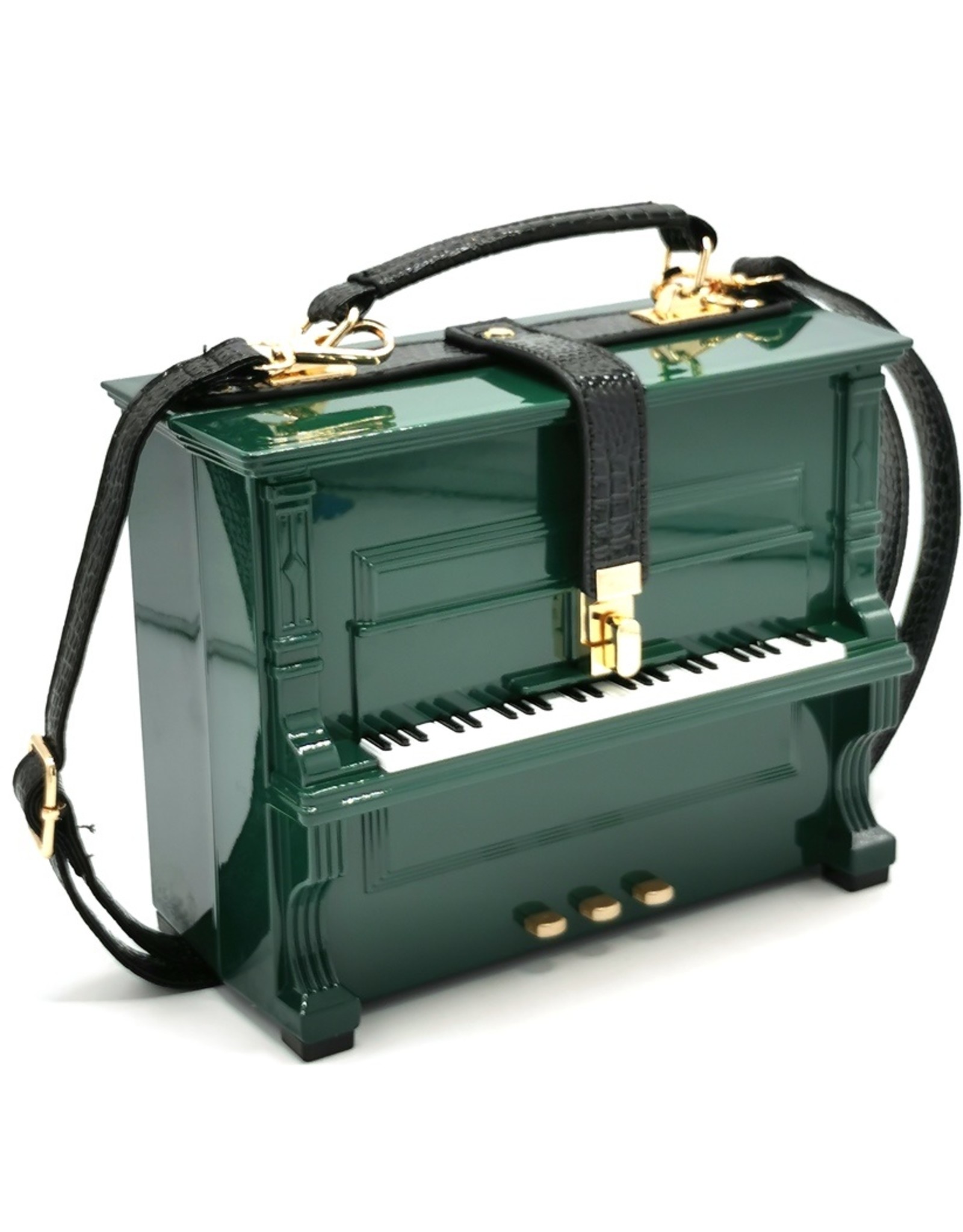 Magic Bags Fantasy bags and wallets - Piano Handbag shaped like Real Piano green