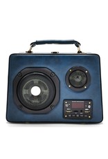 Trukado Fantasy tassen - Retro Radio tas met Echte Radio en Bluetooth blauw