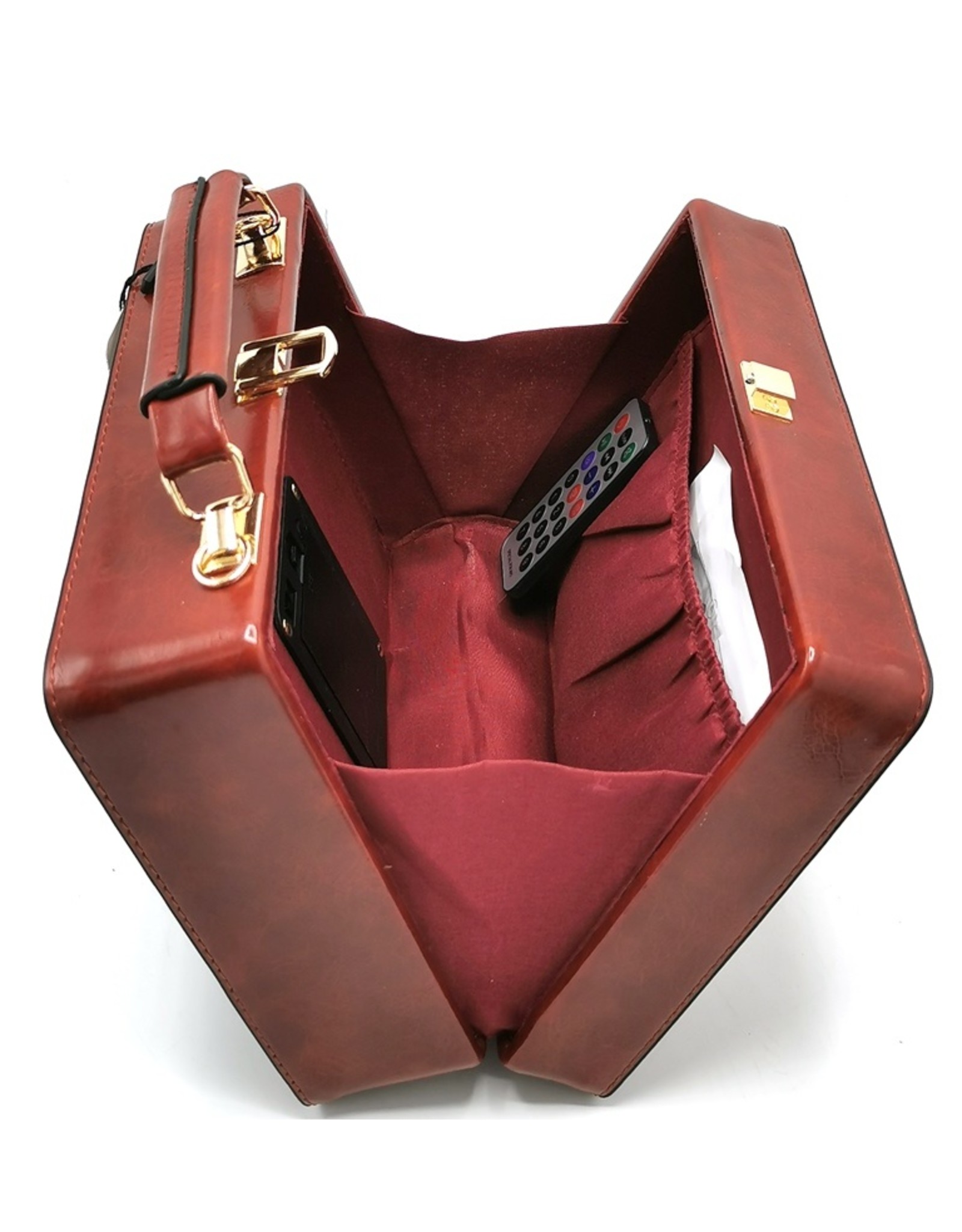 Laura Vita Fantasy bags - Retro Radio bag with Real Radio and Bluetooth red