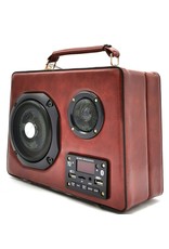 Laura Vita Fantasy bags - Retro Radio bag with Real Radio and Bluetooth red