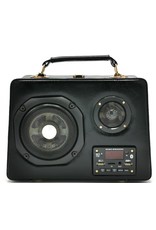 Magic Bags Fantasy tassen - Retro Radio tas met Echte Radio en Bluetooth zwart