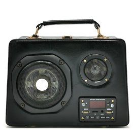 Magic Bags Retro Radio bag with Real Radio and Bluetooth black