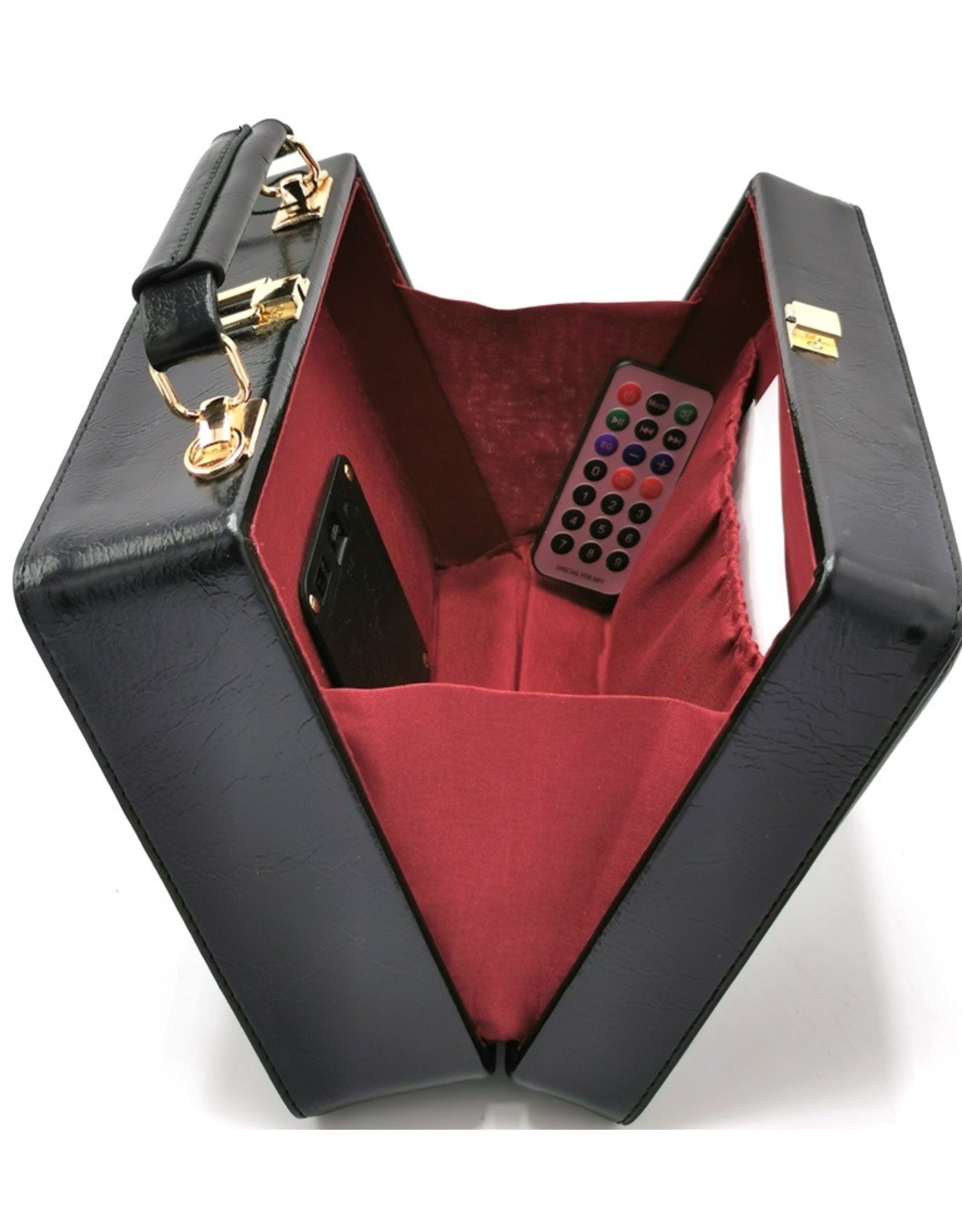 Magic Bags Fantasy bags - Retro Radio bag with Real Radio and Bluetooth black