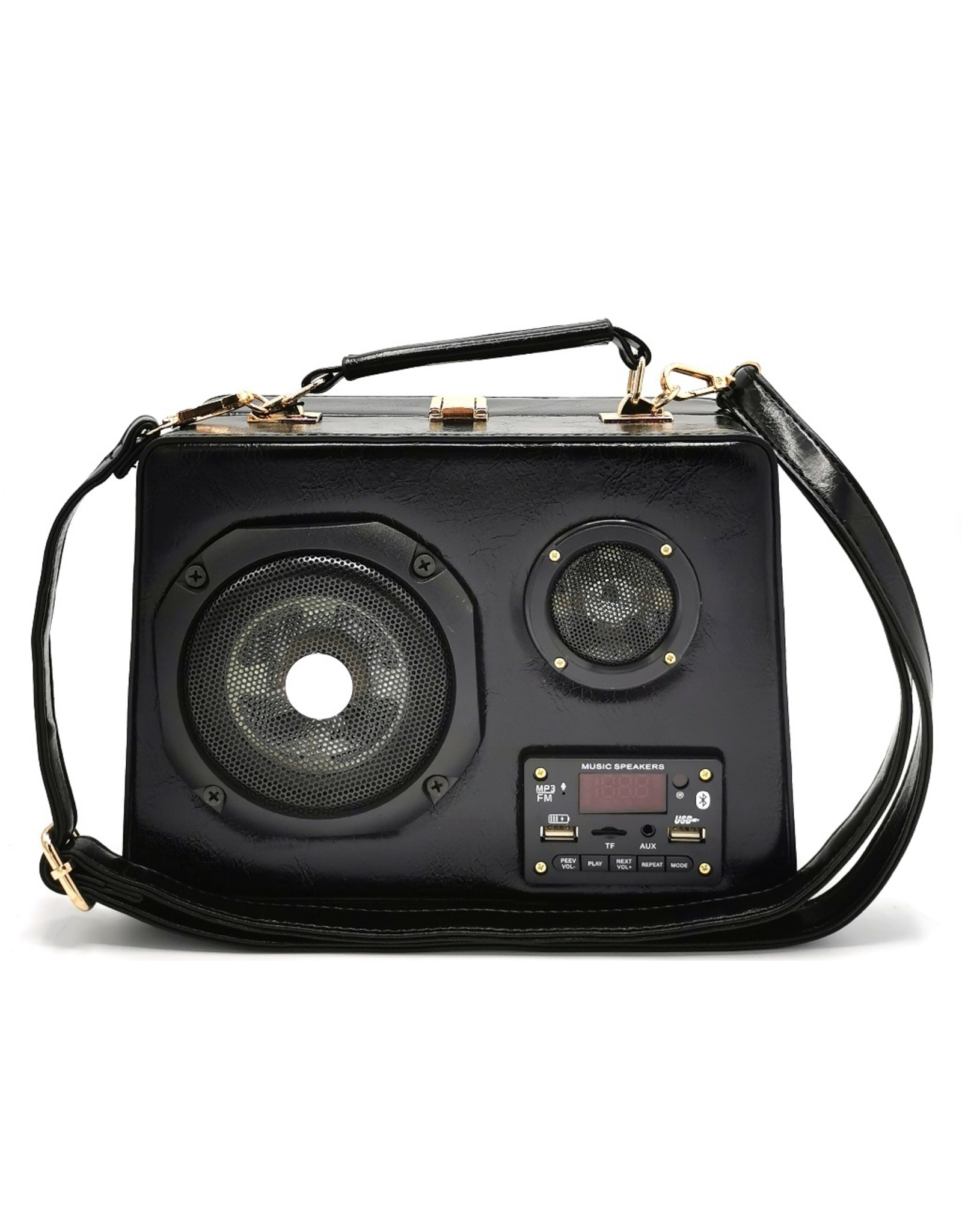 Magic Bags Fantasy bags - Retro Radio bag with Real Radio and Bluetooth black