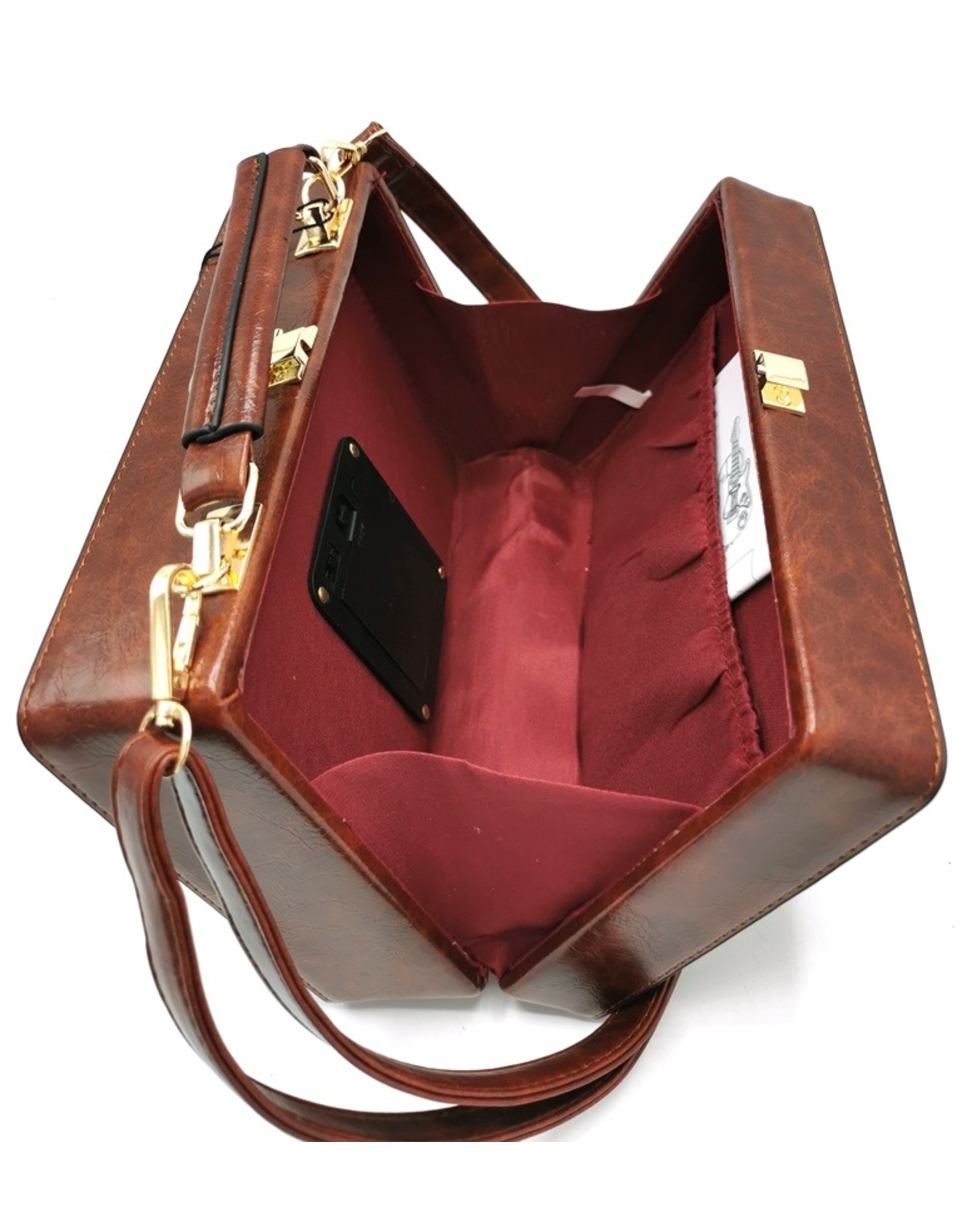 Magic Bags Fantasy bags - Retro Radio bag with Real Radio and Bluetooth brown