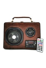 Magic Bags Fantasy bags - Retro Radio bag with Real Radio and Bluetooth brown