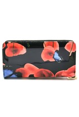 Trukado Fashion bags - Handbag with butterflies and Poppy Black Newest