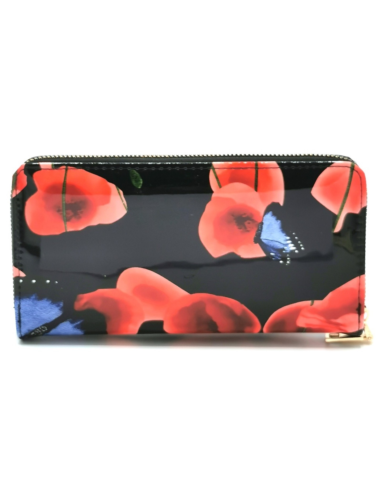 Trukado Fashion bags - Handbag with butterflies and Poppy Black Newest