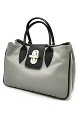 Kevim Leather bags - Kevim Leather Hand bag Grey calf leather