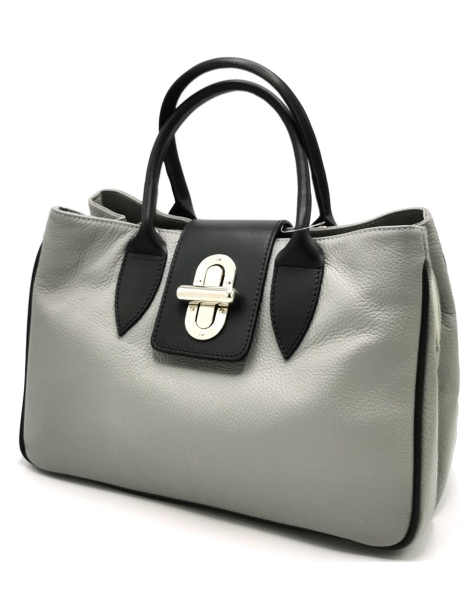 Kevim Leather bags - Kevim Leather Hand bag Grey calf leather