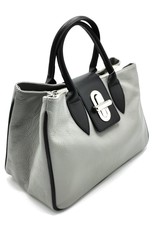 Kevim Leather bags - Kevim Leather Hand bag Grey calf leather