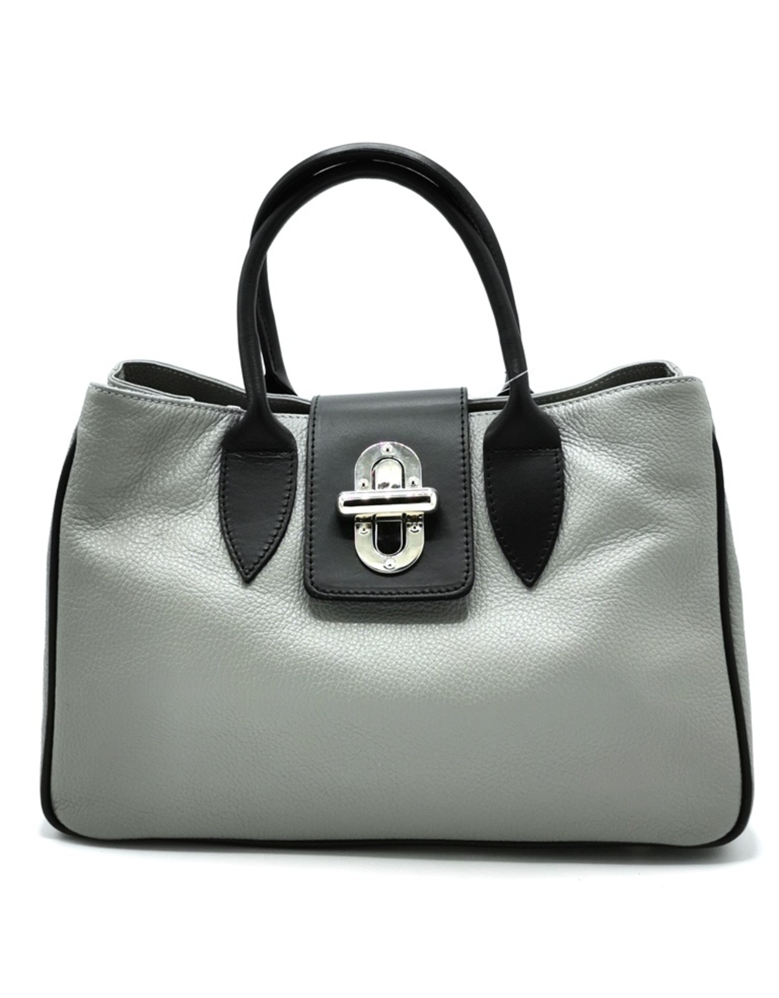 Kevim Leather bags - Kevim Leather Hand bag Grey calf leather