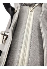 Kevim Leather bags - Kevim Leather Hand bag Grey calf leather