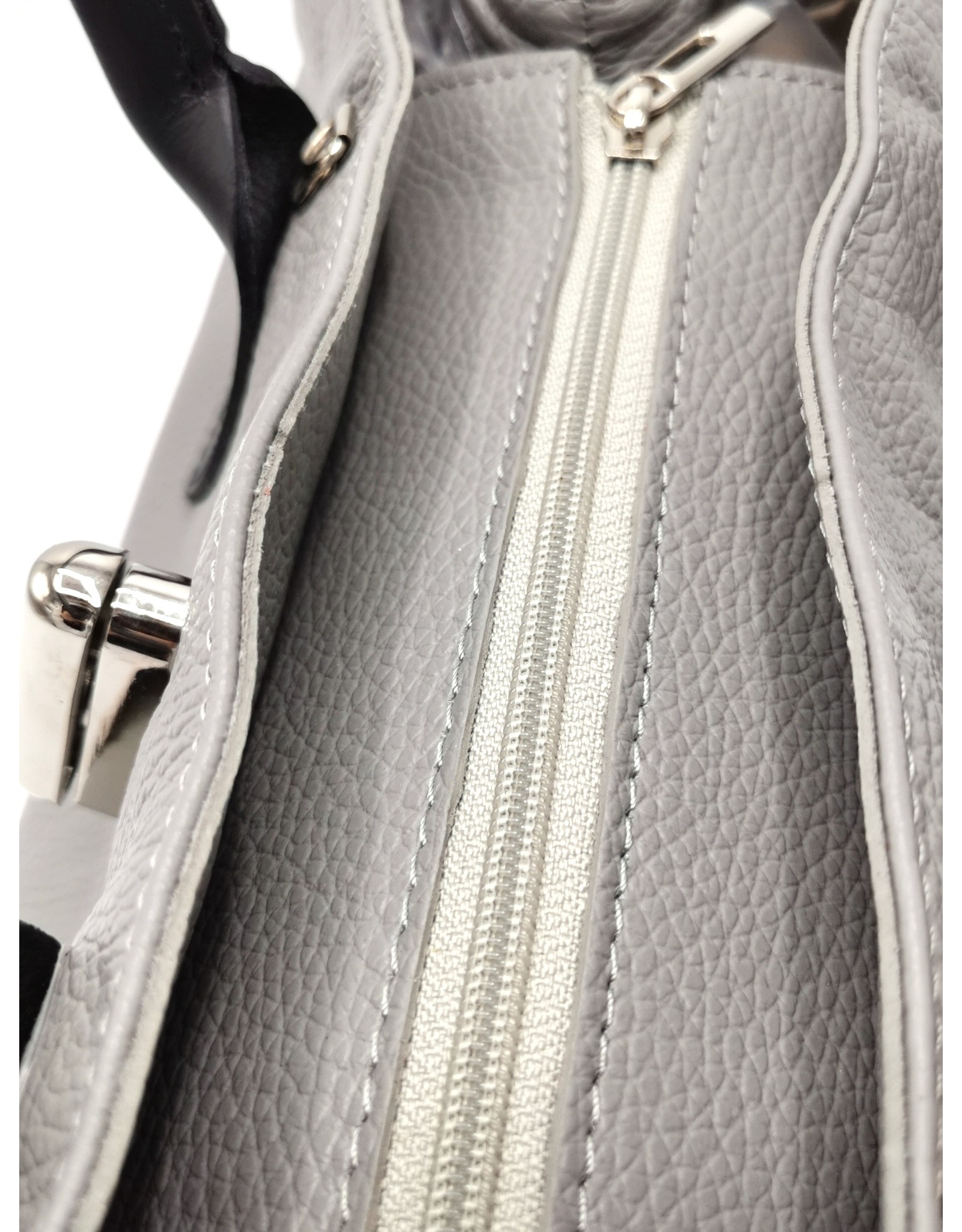 Kevim Leather bags - Kevim Leather Hand bag Grey calf leather