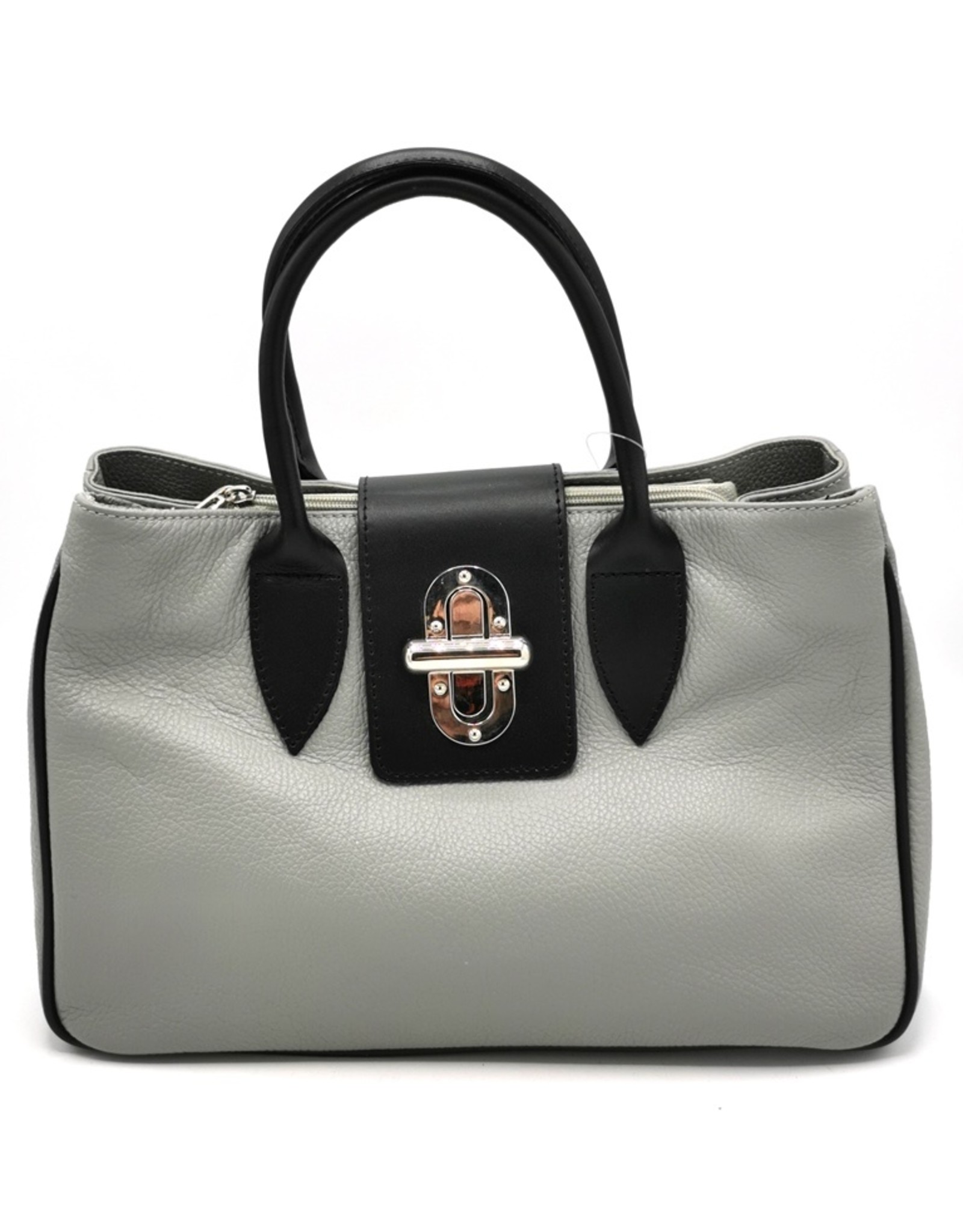 Kevim Leather bags - Kevim Leather Hand bag Grey calf leather