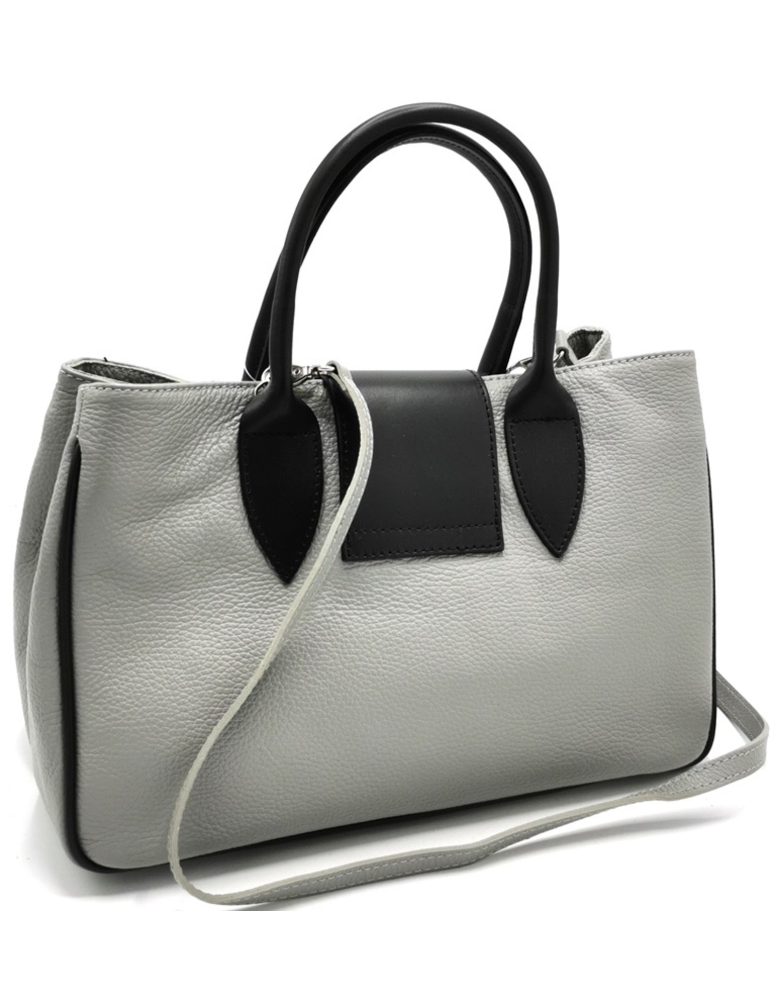 Kevim Leather bags - Kevim Leather Hand bag Grey calf leather