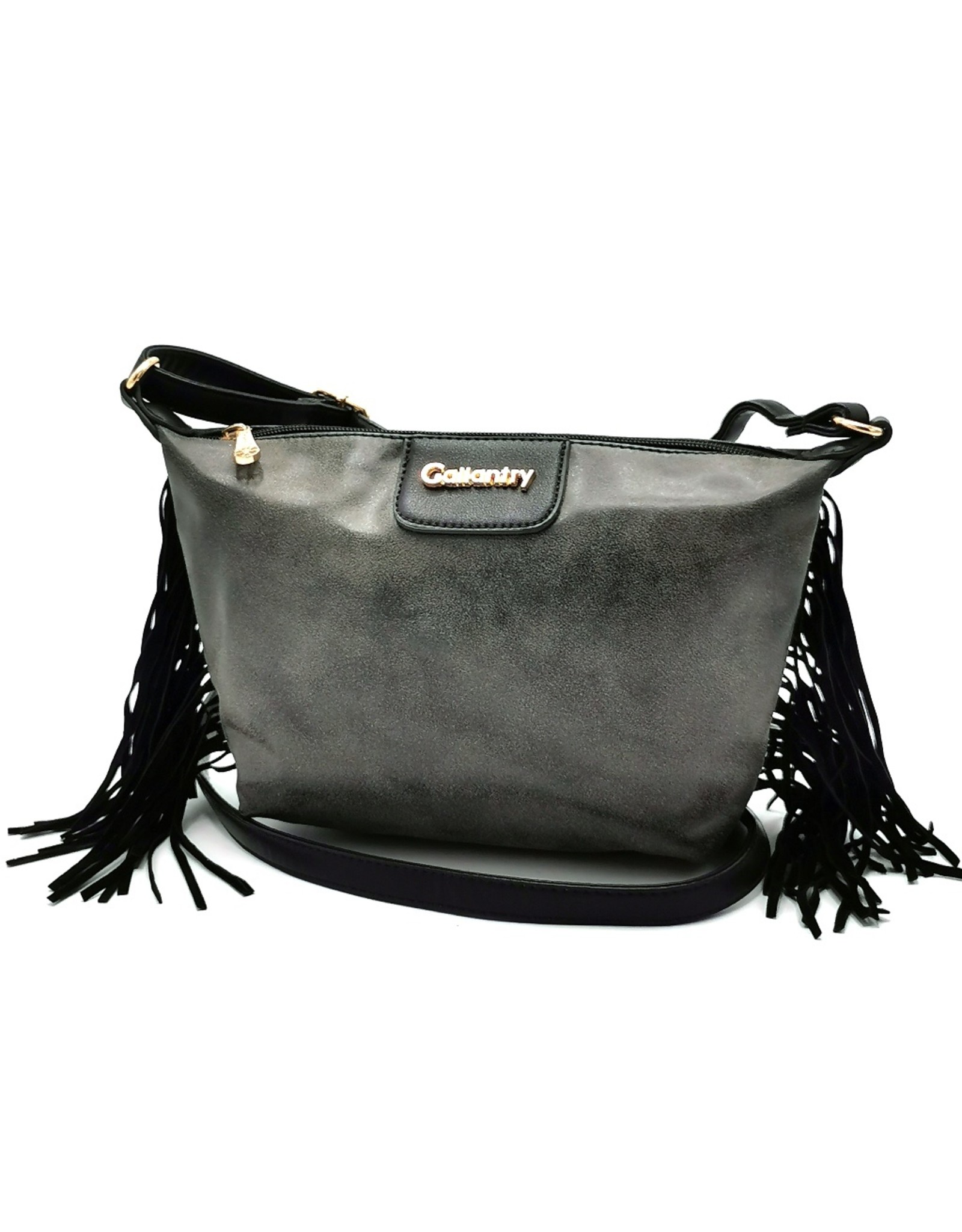 Gallantry Fashion bags - Galantry Shoulder Bag with Fringes black