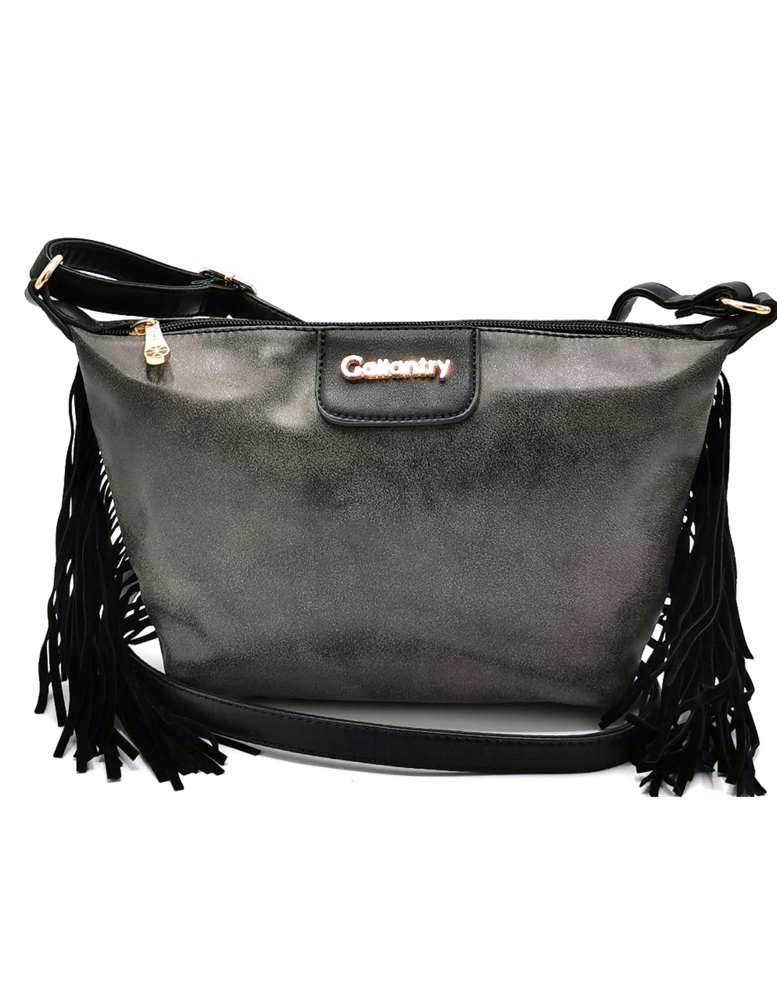 Gallantry Fashion bags - Galantry Shoulder Bag with Fringes black