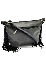 Gallantry Fashion bags - Galantry Shoulder Bag with Fringes black