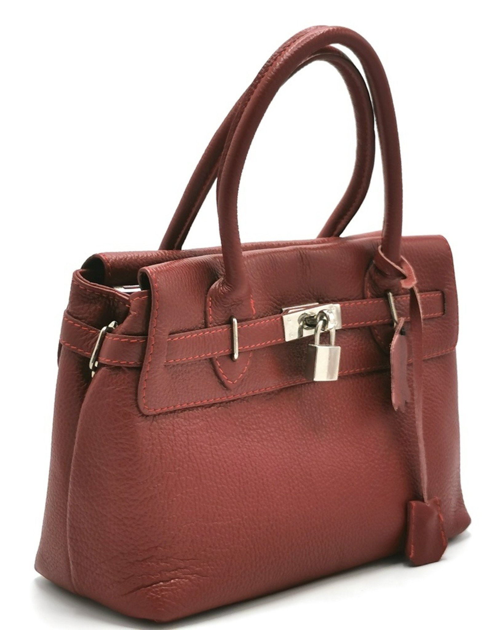 Leslly Leather bags - Leslly Leather Hand bag Red
