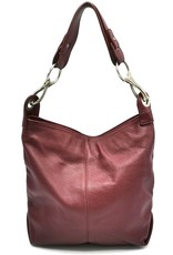 DSTRCT Leather bags - Leather Shoulder Bag Calfskin Plum