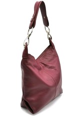 DSTRCT Leather bags - Leather Shoulder Bag Calfskin Plum