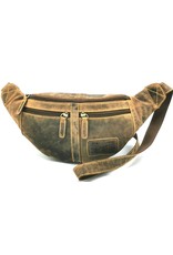 Hunters Leather bags - Hunters Leather Fanny bag  with two zipped pockets  Brown