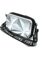 Forever Young Avond tassen, Clutches en Portemonnees - Festivaltasje, telefoontasje Forever Young zilver