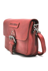 HillBurry Leather bags - HillBurry Leather Shoulder Bag Festival buckle Bag Red