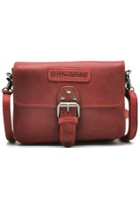 HillBurry Leather bags - HillBurry Leather Shoulder Bag Festival buckle Bag Red