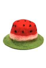 Trukado Miscellaneous - Felt hat "Watermelon"- hand felted, 100% wool