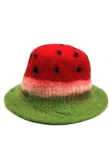 Trukado Miscellaneous - Vilten hoed "Watermeloen"- handgevilt, 100% wol