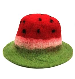 Trukado Felt hat "Watermelon" hand felted, 100% wool