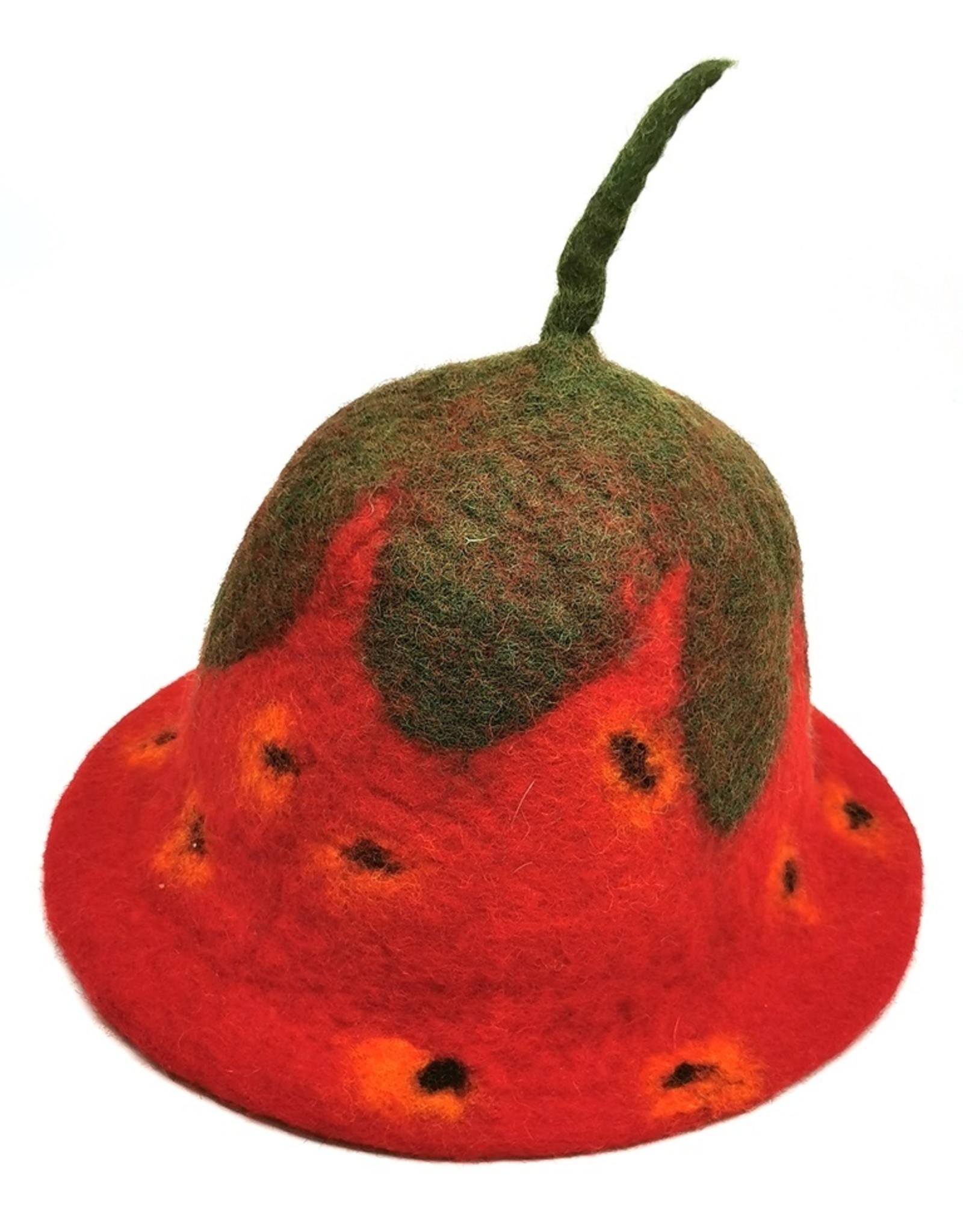 Trukado Miscellaneous - Felt hat "Strawberry"-hand felted, 100% wool