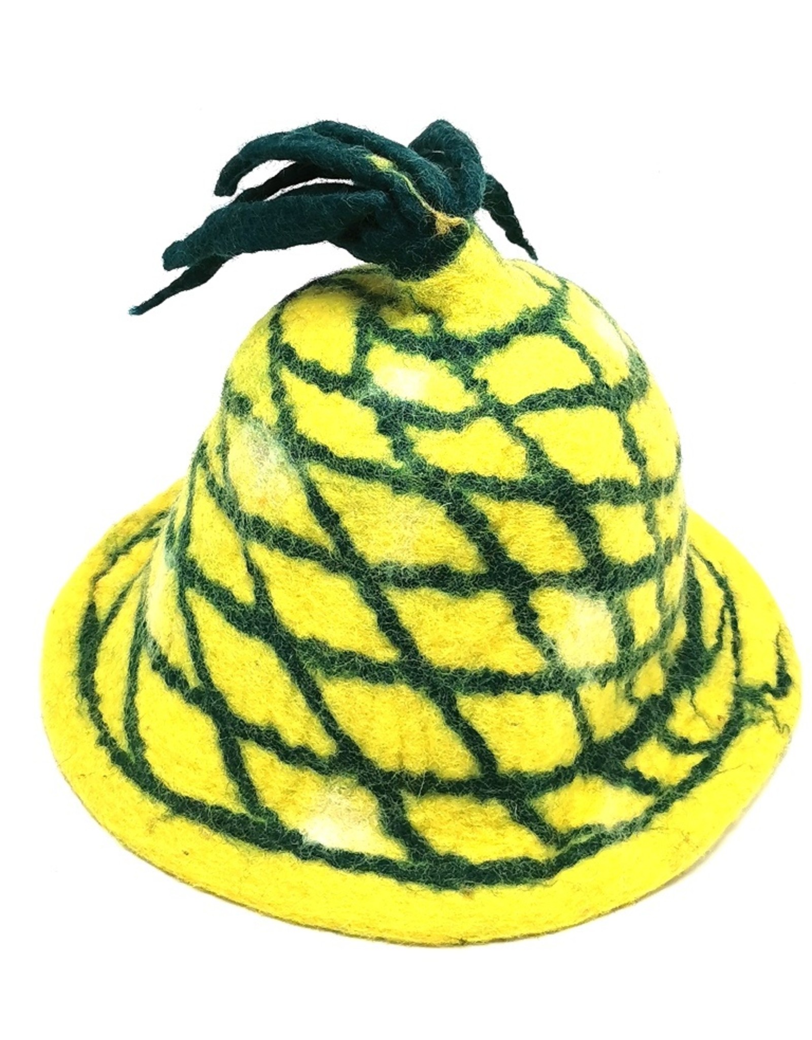 Trukado Miscellaneous - Felt hat "Pineapple" hand felted 100% wool